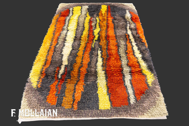 Vintage Swedish Rya Rug n°:88490630